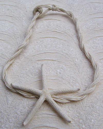  Collana Stella Marina vera con filo di Cotone 