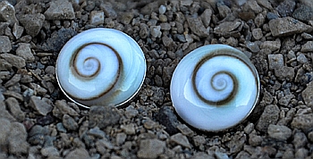  Orecchini in Argento e Occhio di Santa Lucia (Shiva Eye)