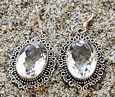 Orecchini Argento e Cristallo