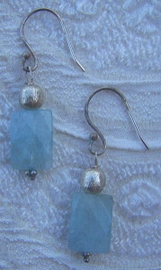  Orecchini in Argento e Acquamarina 