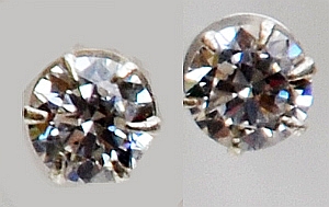  Orecchini in Argento e Diamantini di Herkimer
